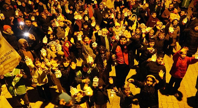 'İlk teravihim fener alayı' etkinliği yapıldı