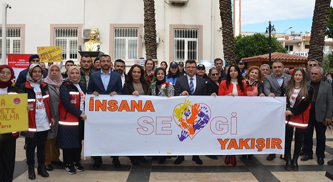 'Kadına şiddete hayır diyoruz'