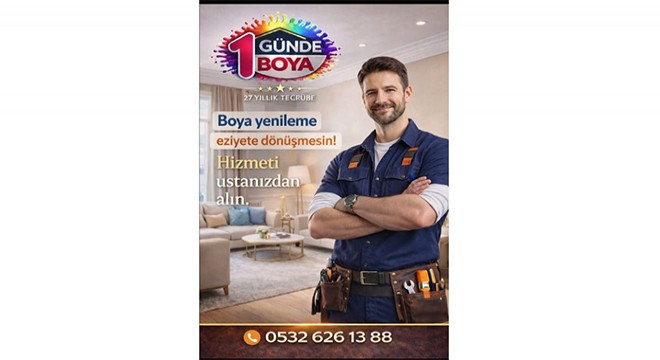 1GÜNDE BOYA ile Boya Badanada Yeni Dönem: Türkiye'de Aynı Gün Boya Hizmeti