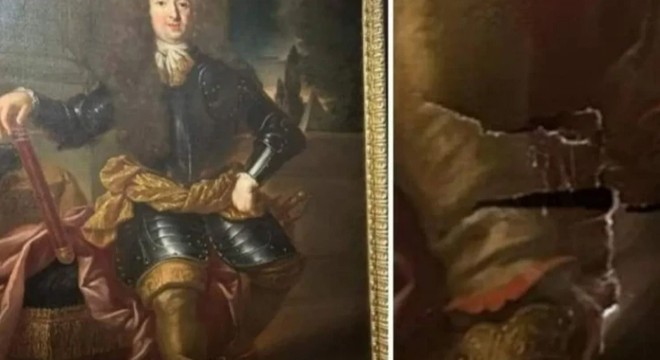 300 yıllık tablo fotoğraf kurbanı oldu