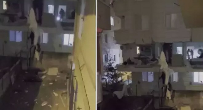 4 katlı binada patlama; hasar oluşan bina tahliye edildi