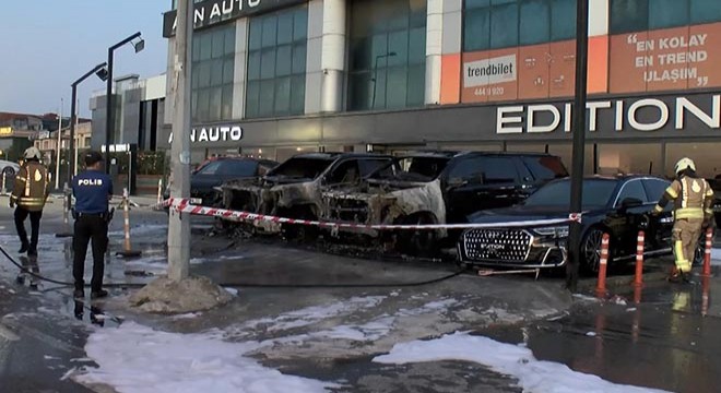 50 milyon TL'lik 4 otomobil kül oldu
