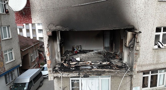 6 katlı binadaki patlamadan yeni görüntüler