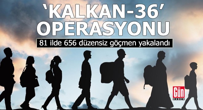 81 ilde 656 düzensiz göçmen yakalandı