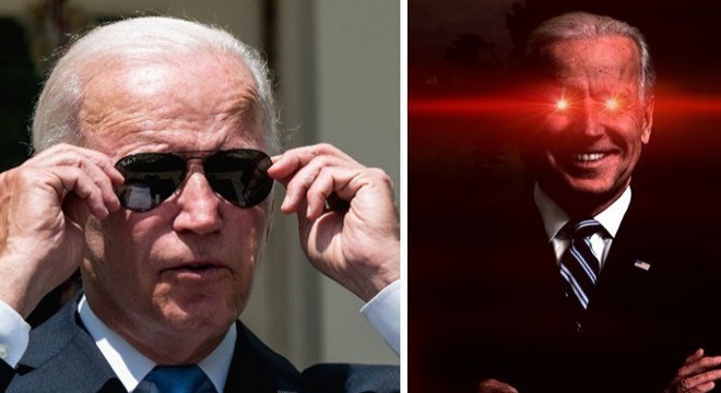 ABD Başkanı Biden'dan 'lazer'li paylaşım