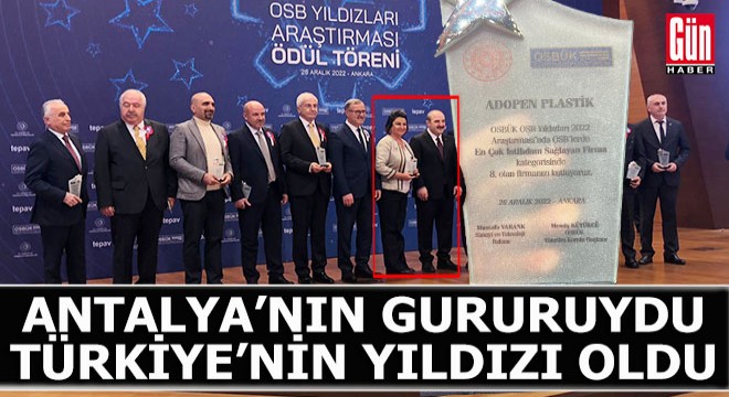 ADOPEN'e 'En Çok İstihdam Sağlayan Firma' ödülü
