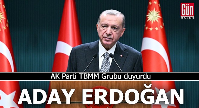 AK Parti Grubu'nun adayı, Recep Tayyip Erdoğan