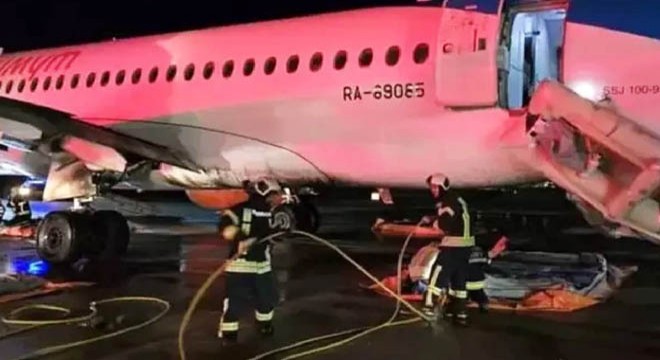 Antalya'da yanan uçaktan yeni görüntüler ortaya çıktı