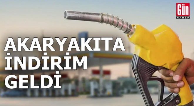 Akaryakıta indirim geldi