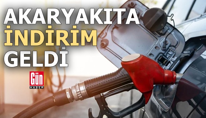 Akaryakıta indirim geldi