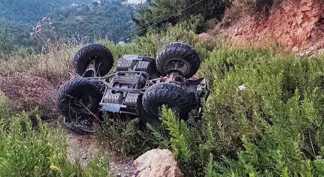 Alanya'da ATV uçuruma yuvarlandı: 1 yaralı