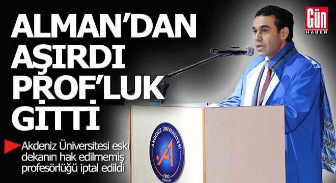 Alman hocanın kitabını kopyaladı, profesörlüğü gitti