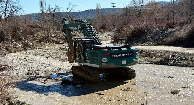 Antalya Dereköy'de dere ıslah çalışmaları başladı