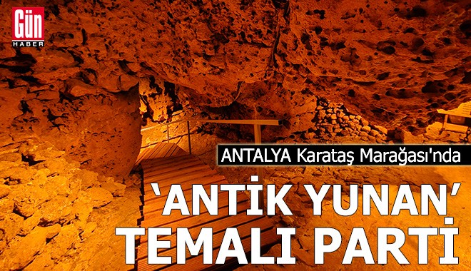 Antalya Karataş Marağası'nda 'Antik Yunan' temalı parti