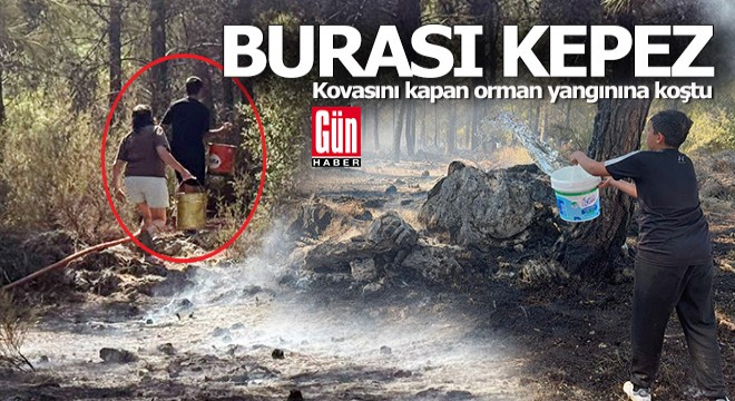 Antalya Kepez'de orman yangını