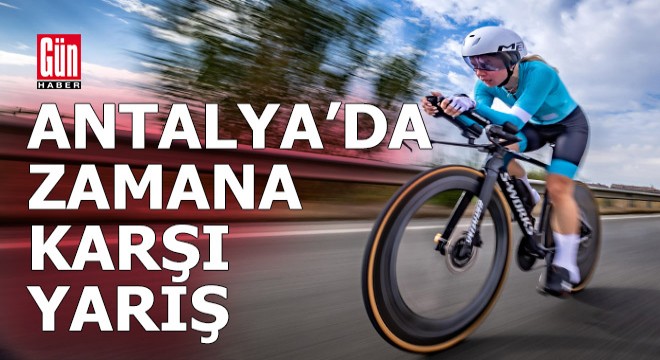 Antalya'da 218 bisikletçi pedal bastı