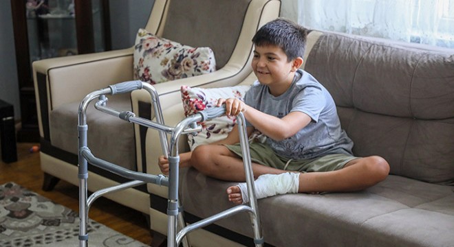 Antalya'da 6'ncı kattan düşen Burak, tekrar ayağa kalkmak istiyor