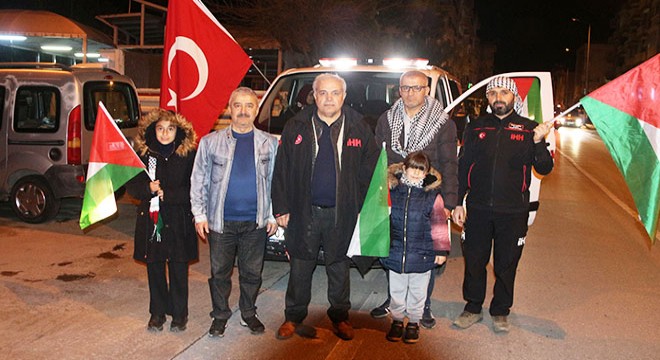 Antalya'da Gazze'ye destek konvoyu