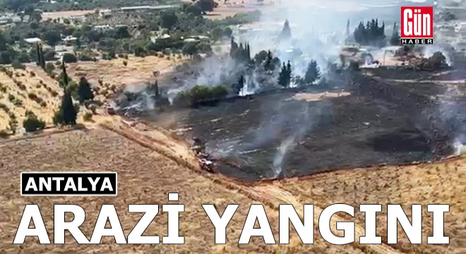Antalya'da arazi yangını