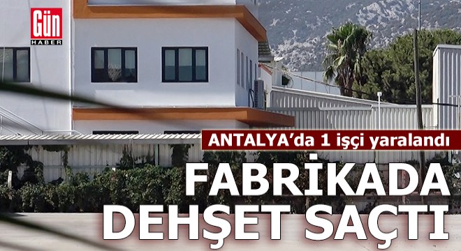 Antalya'da ayrıldığı fabrikayı bastı, 1 işçiyi yaraladı