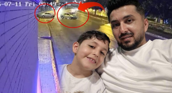 Antalya'da baba ile oğulun öldüğü kaza güvenlik kamerasında