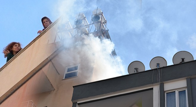 Antalya'da baca yangını paniğe neden oldu