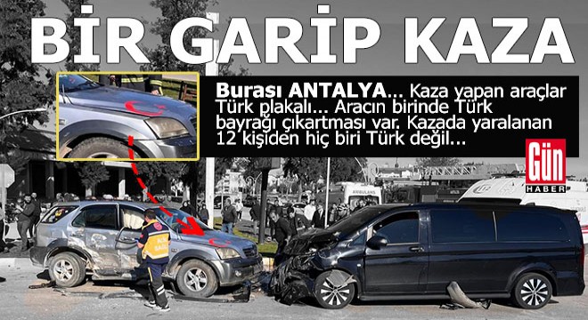 Antalya'da bir garip kaza