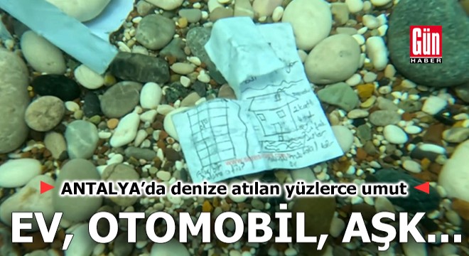 Antalya'da deniz dibinde yüzlerce Hıdırellez dileği