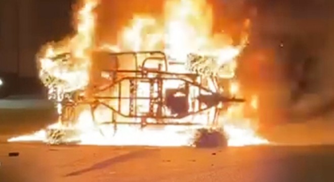 Antalya'da devrilip alev alan UTV’nin sürücüsü öldü