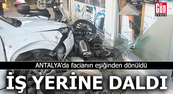 Antalya'da facianın eşiğinden dönüldü!