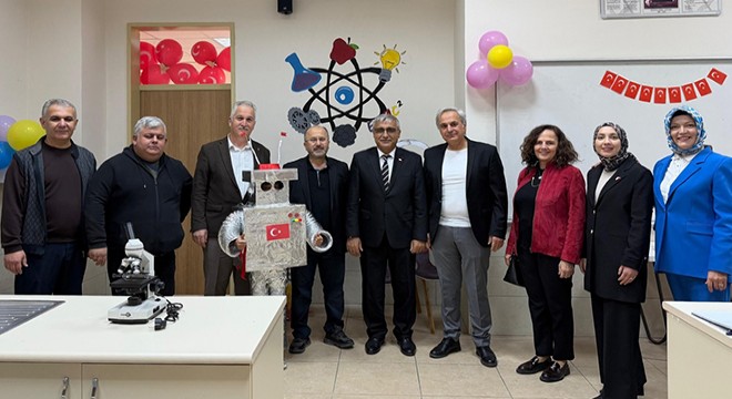Antalya'da fen laboratuvarı törenle açıldı