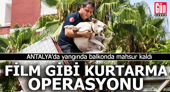Antalya'da film gibi kurtarma operasyonu