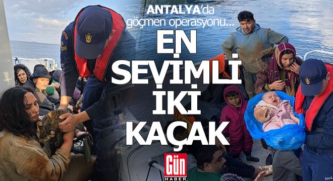 Antalya'da göçmen operasyonu