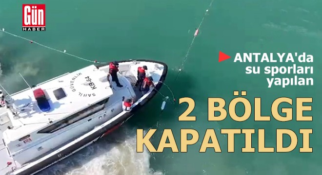 Antalya'da ihalesi yapılamayan su sporları noktaları kapatıldı