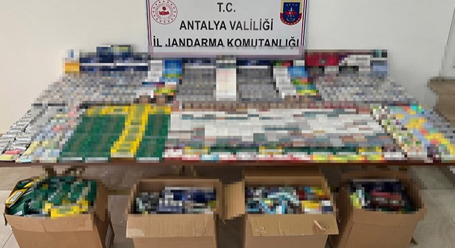 Antalya'da kaçakçılık operasyonu