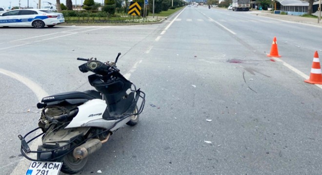 Antalya'da kamyonla çarpışan motosiklette Didem öldü