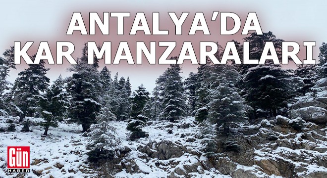 Antalya'da kar manzaraları