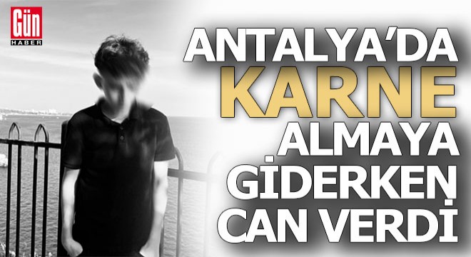 Antalya'da karne almaya giderken can verdi