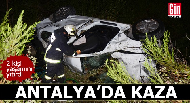 Antalya'da kaza: 2 ölü