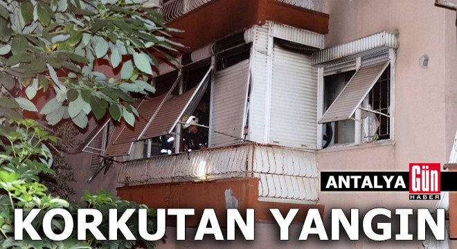Antalya'da kentsel dönüşümdeki apartmanda korkutan yangın