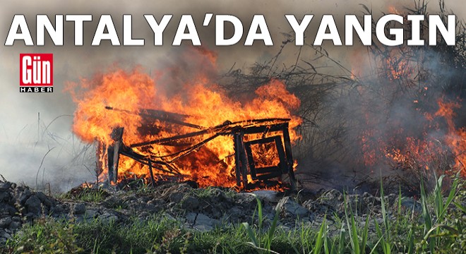 Antalya'da kıvılcım yangına yol açtı