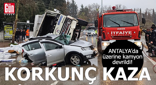 Antalya'da korkunç kaza!