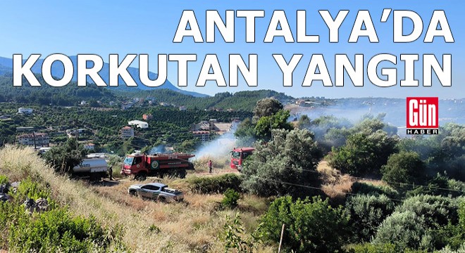 Antalya'da korkutan yangın: Alevlere havadan müdahale