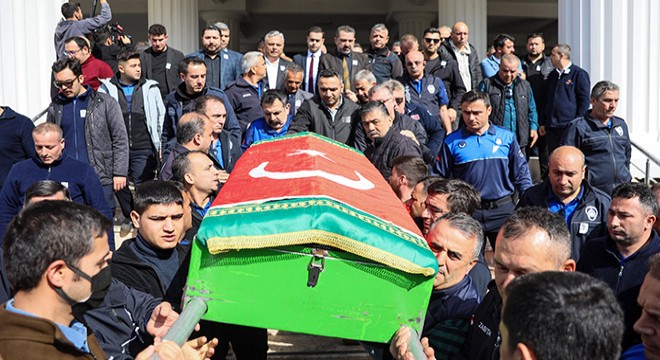 Antalya'da meslektaşı tarafından öldürülen zabıta için tören