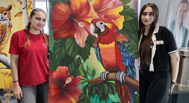 Antalya'da öğrencilerden Atatürk, Çanakkale, doğa sergisi