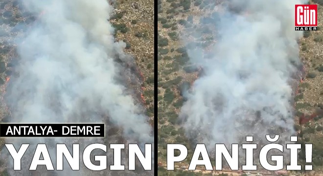 Antalya'da orman yangını paniği