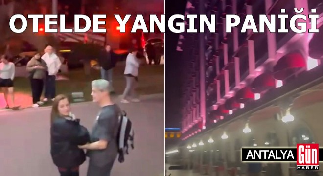 Antalya'da otelin spor salonunda yangın paniği
