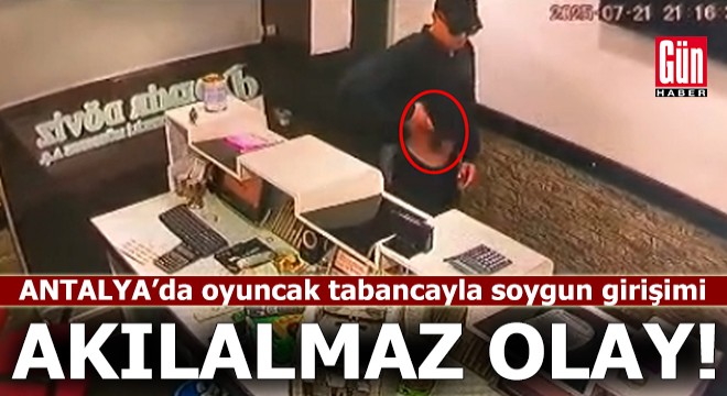 Antalya'da oyuncak tabancayla soygun girişimi