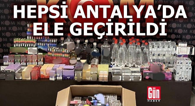 Antalya'da polisten kaçakçılık operasyonu