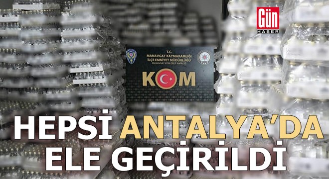 Antalya'da polisten kaçakçılık operasyonu